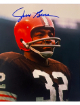 Jim Brown signed Cleveland Browns 8x10 Photo- Beckett Review/NFL Alumni LOA