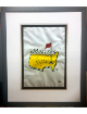 Phil Mickelson signed Masters Golf Garden Pin Flag Custom Framing (overall size 22x26)- JSA #X58705