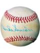 Duke Snider signed Official Rawlings RONL National League Baseball toned- COA (Dodgers/HOF)