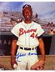 Hank Aaron signed Atlanta Braves MLB Licensed Vintage 8x10 Photo- Tuff Stuff COA (HOF)