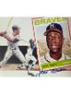 Hank Aaron signed Milwaukee Braves Vintage Baseball 8x10 Photo- Tuff Stuff COA (HOF)
