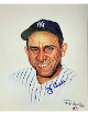 Yogi Berra signed New York Yankees MLB Licensed Ron Lewis 90 8x10 Photo- Collector's Showcase LOA (HOF/10X WS Champ)