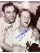 Whitey Ford/Yogi Berra dual signed New York Yankees 8x10 Photo- COA/Collector's Showcase/Tuff Stuff Show Tickets