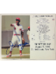 Joe Morgan signed Cincinnati Reds MLB Licensed Hall of Fame Induction Day 8x10 Photo/Card- Tuff Stuff COA (HOF)