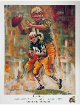 Bart Starr Signed Green Bay Packers 9.5x11 Lithograph (Quaker State Promo) Beckett (HOF)