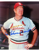 Red Schoendienst signed St. Louis Cardinals MLB Licensed 8x10 Photo- COA/CSA Show Ticket