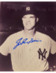 Johnny Sain signed New York Yankees Vintage B&W 8x10 Photo- COA/CSA Show Ticket