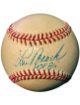 Lou Brock signed Official Rawlings RONL National League Baseball HOF 85 toned- COA (St. Louis Cardinals/HOF)