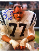 Jim Parker signed Baltimore Colts NFL Licensed 8x10 Photo HOF 73 imperfect- COA/Show Ticket