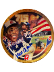 Hank Aaron Signed 1994 Hamilton Collection 6.5 LTD ED 23KT Gold 715 HR Collector Plate -Beckett (Braves/HOF)