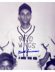 Bert/Hubert Simmons signed Greensboro Red Wings Vintage B&W Negro League 8x10 Photo imperfect- COA/Show Ticket