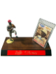 Bob Gibson signed 1989 Kenner Starting Lineup Baseball Greats Cardinals Trading Card/SLU Figure/Display/Wood Base/Nameplate-COA