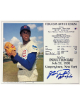Fergie Jenkins signed Cubs Hall of Fame Induction 8x10 Photo/Card HOF 7/21/91- COA/Show Ticket