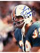 Larry Csonka signed Miami Dolphins 8x10 Photo #39 minor dings- NFL Alumni LOA