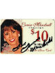 Louise Mandrell signed Louise Mandrell Theater $10 Pre-Paid Phone Card (Expired) w/ Love- COA