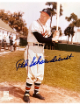 Red Schoendienst signed Milwaukee Braves MLB Licensed 8x10 Photo minor dings- COA/Show Ticket (HOF)