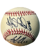 Adam & Andy LaRoche dual signed Official Major League Baseball - COA (Pirates)