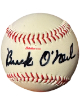 Buck O'Neil signed Baden Negro League Museum Logo Baseball- COA (KC Monarchs/HOF/Chicago Cubs)