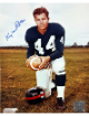 Kyle Rote signed New York Giants NFL 8x10 Photo minor dings -COA/Show Ticket (SMU)