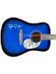 Taylor Swift Signed 2024 Tortured Poets 41 Inch FS Blue Sunburst Stadium Acoustic Guitar, White Logo JSA #AM34895