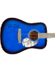 Taylor Swift Signed 2024 Tortured Poets 41 Inch FS Blue Sunburst Stadium Acoustic Guitar, White Logo JSA #AM34894
