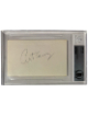 Art Carney signed 3x5 Index Card- Beckett/BAS Encapsulated (The Honeymooners/Harry and Tonto/Academy Awards)