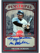 Reggie Jackson signed 2025 Leaf Bronx Legacy Penstripes Card P-RJ2 Mr October- /6 (New York Yankees)
