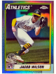 Jacob Wilson 2025 Topps Chrome 1990 Topps 35th Anniversary Rookie Card #90CB-18 (Oakland A's)