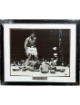Muhammad Ali signed Cassius Clay 16x20 Photo vs Sonny Liston in 1965 Custom Framing- Steiner Sports Hologram/COA