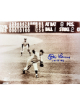 Don Larsen signed New York Yankees Perfect Game 8x10 Photo 10-8-56 minor dings/imperfections- COA/Show Ticket