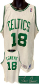 Dave Cowens signed 1992-93 Boston Celtics Champion NBA Pro Cut Team Issued TB Jersey- UDA (HOF/2 X NBA Champ/ROY)