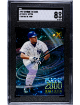 Derek Jeter 1997 Skybox E-X Star Date 2000 Card #7- SGC Graded 8 NM-MT (New York Yankees/HOF)