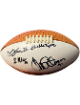 Washington Greats Darrell Green/Brian Mitchell/Monte Coleman/Bubba Tyer signed Plastic Mini Football (5.5 inch) imperfect- COA
