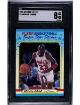 Michael Jordan 1988-89 Fleer Sticker/Card #7- SGC Graded 8 NM-MT (Chicago Bulls/HOF/GOAT)