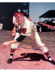 Warren Spahn signed Milwaukee Braves MLB 8x10 Photo minor dings- COA (HOF)