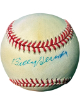 Billy Herman signed Official RONL Rawlings National League Baseball imperfect- COA (Chicago Cubs/HOF)