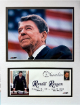 President Ronald Reagan 8x10 Photo Custom Matted to 12x16 with First Day Of Issue Stamp Cache/Envelope (2/9/2005)- NEW