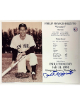 Phil Rizzuto signed MLB Licensed Hall of Fame Induction Day 8x10 Photo/Card imperfect- COA (HOF)