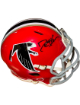 Deion Sanders signed Atlanta Falcons Riddell TB Speed Mini Helmet- Fanatics Holo