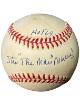Stan Musial signed Rawlings Official National League Baseball dual HOF 69/The Man toned - COA (St. Louis Cardinals)