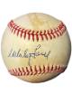 Whitey Ford signed Rawlings Official American League Baseball toned- COA (HOF/New York Yankees)