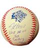 Jim Leyritz signed Rawlings Official 1999 World Series Logo Baseball Last HR of the Century- Goldin Holo (New York Yankees)