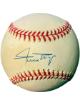 Willie Mays signed Rawlings Official National League RONL Baseball toned- COA (Giants/HOF)