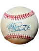 Mike Schmidt signed Official Rawlings RONL National League Baseball toned- COA (Phillies/HOF)