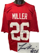 Jam Miller signed Alabama Crimson Custom Stitched College FB Jersey XL- Beckett Witnessed