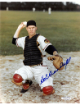 Del Crandall signed Milwaukee Braves MLB Licensed 8x10 Photo Ding- Sports World Collectibles/COA (11X All Star/1957 WS Champ)