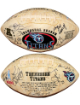 1999 Tennessee Titans Team Signed Inaugural Season Logo FS NFL Football 9 Sigs Beckett (Wycheck/Kearse/Neal/Holcomb)