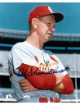 Red Schoendienst signed St. Louis Cardinals MLB 8x10 Photo minor dings - COA/HOF