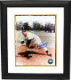 Johnny Podres signed Brooklyn Dodgers 8x10 Pitching Photo Custom Framing - JSA Hologram w/ 55 WS MVP Insc