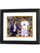Jahlil Okafor signed Duke Blue Devils 16x20 Photo #15 Custom Framing (w/ Mike Krzyzewski) - Schwartz Hologram